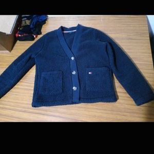 Tommy Hilfiger Sherpa cardigan xs womens